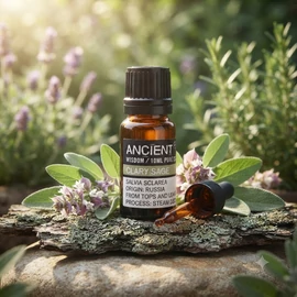 Ancient Wisdom 10 ml Muskotályzsálya( Salvia Sclarea)Illóolaj (Clary Sage)